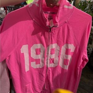 Pink Zip-Up Hoodie